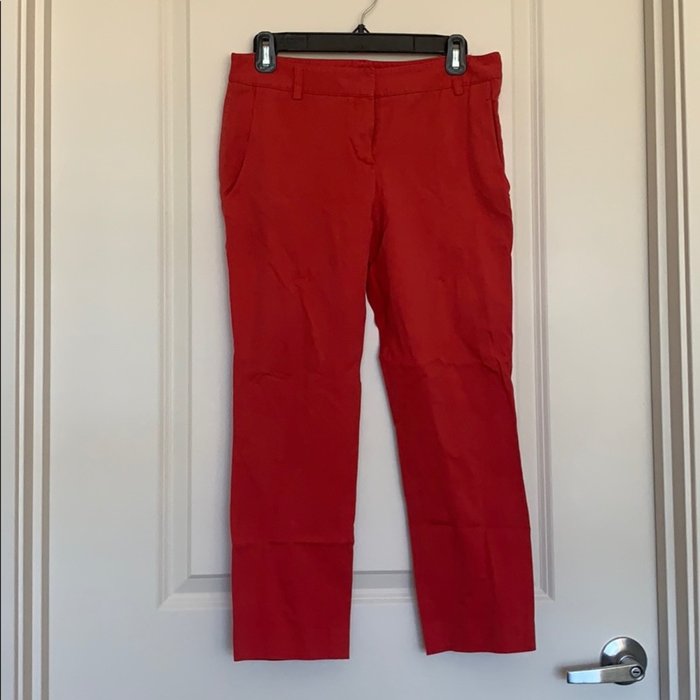 Theory Red Capris Pants